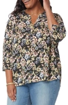 Curves 360 By Nydj Perfect Blouse In Presidio Patchwork