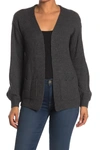 Love By Design Luxe Knit Cardigan In Grey