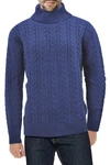 X-RAY XRAY CABLE KNIT TURTLENECK SWEATER,613053441012