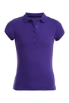 Nautica Kids' Short Sleeve Uniform Polo In Purple
