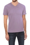X-ray Solid V-neck Flex T-shirt In Dusty Lavender