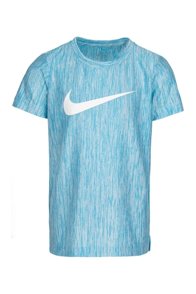 Nike Kids' Swoosh Print Short Sleeve T-shirt In U3hlaser B