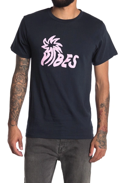 Future Palms Palm Vibes Graphic Tee In Navy