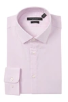 John Varvatos Slim Fit Solid Dress Shirt In Pink Sand