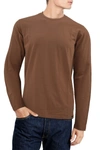 X-ray Crew Neck Long Sleeve T-shirt In Dusty Sienna