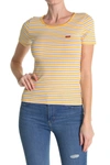 LEVI'S HONEY STRIPED SCOOP NECK T-SHIRT,194328643039