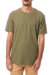 Alternative Fillmore Slub Organic Cotton T-shirt In Vintage Ar