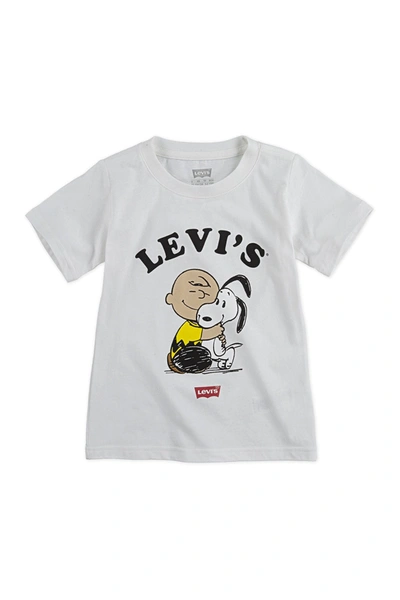 Levi's Kids' Charlie Brown & Snoopy Bff Tee In 001white | ModeSens