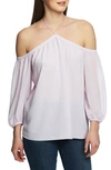 1.STATE OFF THE SHOULDER SHEER CHIFFON BLOUSE,720655421783