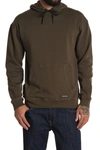 X-ray Pullover Fleece Hoodie In Army Green