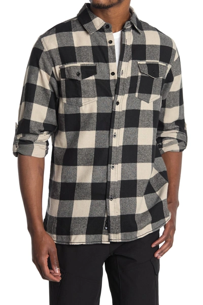 Burnside Plaid Flannel Shirt In Multi
