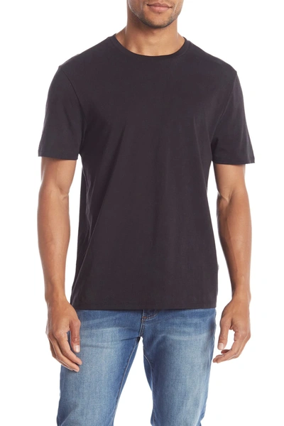 Vince Pima Cotton Crewneck T-shirt In Black