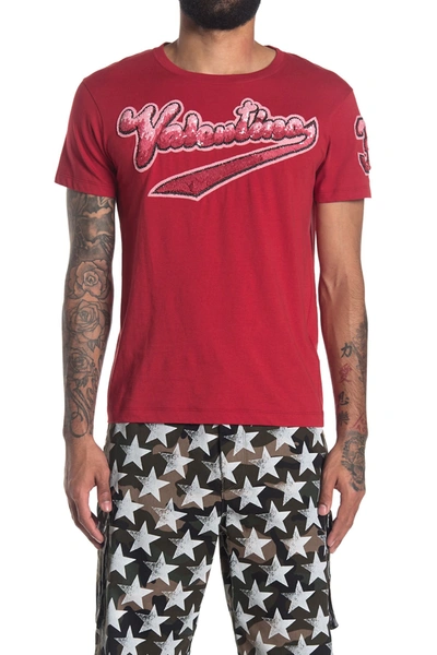 Valentino Graphic T-shirt In Rosso