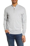 Peter Millar Crown Quarter Zip Pullover Sweater In British Gr