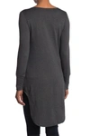 Go Couture Graphic Boatneck Top In Charcoal Print 2