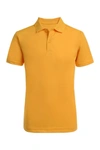 Nautica Kids' Short Sleeve Performance Polo Uniform Shirt In Gold