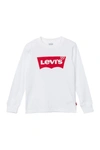 Levi's Teen Logo-embroidered Sweatshirt In 001white