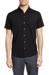 Zachary Prell Caruth Regular Fit Short Sleeve Shirt In Onyx