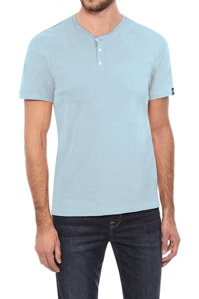 X-ray Short Sleeve Henley In Light Blue