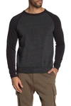 Alternative Apparel Colorblocked Champ Sweater In Ecblack/ec