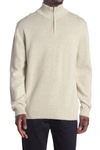 Rodd And Gunn Quarter Zip Knit Sweater In Birch