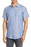 Rodd And Gunn Regular Fit Ellerslie Linen Shirt In Denim