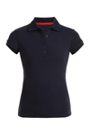 Nautica Kids' Uniform Short Sleeve Pico Polo Shirt In 414 Su Navy