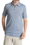 Travis Mathew Flying Tortilla Heathered Polo In Riviera