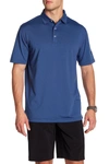 Callaway Golf Fine Line Stripe Polo In Peacoat