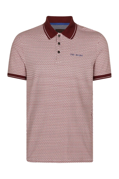 Ted Baker Delance Polo In Dark Red