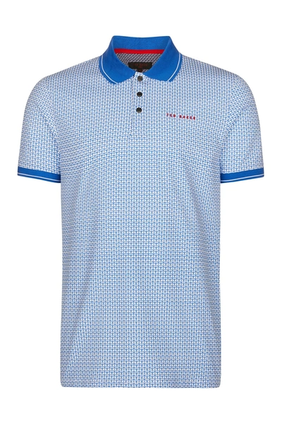 Ted Baker Delance Polo In Blue