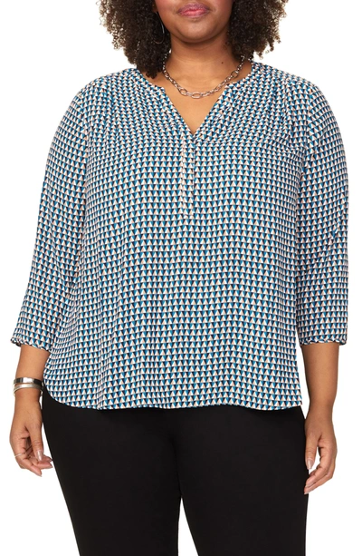 Curves 360 By Nydj Perfect Blouse In Flora Vista
