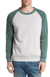 ALTERNATIVE 'THE CHAMP' TRIM FIT COLORBLOCK SWEATSHIRT,607048781214