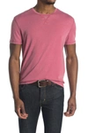 John Varvatos Short Sleeve Crew Neck T-shirt In Azelea