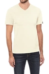 X-ray Men's Basic V-neck Short Sleeve T-shirt In Buttercream