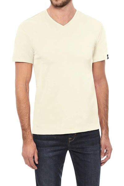 X-ray Men's Basic V-neck Short Sleeve T-shirt In Butter Cream
