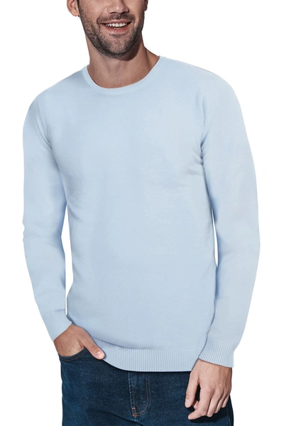 X-ray Crew Neck Knit Sweater In Powder Blue