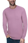 X-ray Crew Neck Knit Sweater In Pale Pink