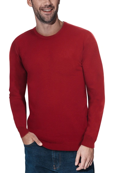X-ray Crew Neck Knit Sweater In Jester Red