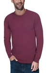 X-ray Crew Neck Knit Sweater In Plum
