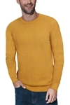 X-ray Crew Neck Knit Sweater In Mustard