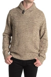 Weatherproof Marled Shawl Collar Pullover In Natural