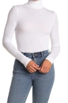 Splendid Long Sleeve Turtleneck Top In White