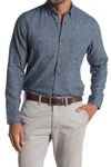 Wallin & Bros Grindle Long Sleeve Regular Fit Shirt In Blue Orydalis Navy Grindle