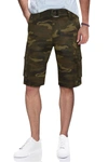 X-ray Belted Cargo Shorts In Brown Camo