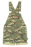 DICKIES CAMO ROLL HEM SHORTALLS,792831321330