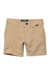 Hurley Kids' Dri-fit Chino Walk Shorts In X1tcement