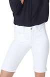 Nydj Mcfo2258 Briella Roll Cuff Shorts White In Optic Whit