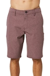 O'neill Reserve Heather Hybrid Water Resistant Swim Shorts In Port