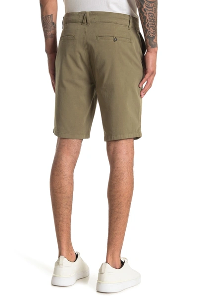 Hudson Relaxed Chino Shorts In Olive